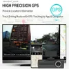 CAR DVRS SAMEUO U750 DASH CAM DVR 4K TRASEIRA VISTA GPS WIFI APP APP REGORMENTE DO VÍDEO DE VÍDEO RENTIRA 24H MONITOR DE ESTACAL