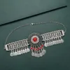 Chokers Declaração Gargantilha Colar Colar para Mulheres Bohemian Vintage Flor Cristal Étnico Gypsy Bead Coin Tassel Jóias 231115