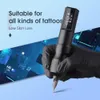 Tattoo Machine KISS OF DRAGONNEBULA Professional Wireless Tattoo Machine Gun Pen With Portable Power Coreless Motor Digital LED Display Body 231115