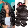 Kant Pruiken Nadula Haar Braziliaanse Body Wave Menselijk Weeft 3PCS 4PCS Bundels Remy 8 30inch Natuurlijke kleur 231115