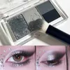 Eye Shadow Punk Smokey Eyeshadow Palette 4 Colors Matte Glitter Green Pink Eye Shadow Cool Toned Gray Black Eyes Pigment Makeup CosmeticsL231115