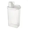 Liquid Soap Dispenser Airtight Laundry Detergent Washing Powder Container With Measuring Cup For Softener Bleach Storage