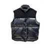 Winter Down Vest Men's Patchwork Stand-up Collar Waistcoat Winter Warm Sleeveless Vests