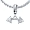 Charms Silver Color Dantell Charm Pendant Fit Original Armband för Wome DIY -smycken Making SPP206