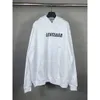 Tasarımcı Hoodie Balencigs Moda Hoodies Hoody Mens Sweaters Yüksek Kalite Paris Edition 23SS Yeni Turtle Crack Baskı Sanat Gözyaşı Deliği Please İki Parçalı Kapüşonlu A