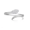 Anel de cobra fofo 925 Sterling Silver Engagement Banding Banding Rings for Women Bridal Diamond Promise Jewelry Gift