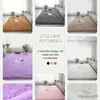 Mattor fluffiga mattor för vardagsrum mjukt sammet hår raggiga mattor för sovrum rosa lila stora barn rum plysch matta R231115