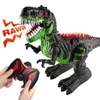 ElectricRC Animaux Télécommande Dinosaures Robot Électrique Son Lumière Jouet Excavation Animaux Jurassiques T Rex Jouets Éducatifs pour Enfants Garçons 231115