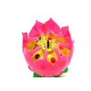 Bougies Lotus Musique Bougie Chant Fête D'anniversaire Gâteau Flash Fleur Bougies Gâteaux Accessoires Décorations Pour La Maison C5 Drop Livraison Maison G Dham7