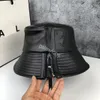 LOE Wide Brim Hats Chapeau de seau de designer Chapeaux à glissière de mode Casquette Chapeau hip-hop en cuir véritable Chapeaux en cuir véritable unisexe Lettres Chapeaux ajustés extérieurs décontractés