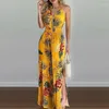 Spodnie damskie 2023 Casual High talia worka dla kobiet Summer Sexy Flower Printed Scossuit Fash
