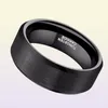 Somen Ring Men Men Classic 8 mm Pure Ring Tungsten Brackaged Bandon Mariage Band Trends Bijoux masculin Engagement Love Ring Bague J5090623