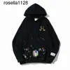 Designers Hoodies Mens Womens Splash Graffiti Micro Hoodies Moda Marca Tendência Carta Impresso Hoodie Mulheres Mens Algodão Pulôver Roupas Hoodie