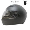 Kaski motocyklowe Matowe czarne modułowe podwójne wisorki pełne twarz Casque Moto Racing Motocross Dot Motocicleta S M L XXL