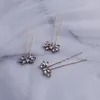 Wedding Accessories Headpiece Gold Silver Color Rhinestone Bridal Hair Pin Set Handmade Wedding Hair Sticker Accessories Women Bobby Pins