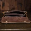 Açık Çantalar Fanny Bel Çanta Erkekler Mini Çoklu Telefon Kutusu Cüzdanı ve Çanta Para Kart Poşeti için Gerçek Deri Kemer Serseri Bacak Kalça Paketleri Y231114