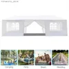 Namioty i schroniska 10'x30 'namiot na zewnątrz z 8 ścianami bocznymi Rovab Wodoodporne baldachim patio Wedding Gazebo White Q231117