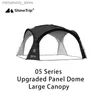 Tents and Shelters Outdoor Silver Coated Canopy Rainproof And Sunscreen Self-driving PU3000MM Waterproof Camping Sunshade Tent Ball Tent Dome Q231115