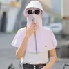 Berets Sunscreen Cowhide Welding Sun Visor And Hat Dust Mask Protection Long Neck Cycling Protective Shawl Face Cover