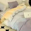 Bedding Sets Ins Green Bed Sheet Set Adult Dormitory Pillowcase Simple Four-Piece