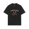 Hellstar University T-shirt Trendy Hip-Hop Rapper Graffiti Print Short Sleeves T Shirts Unisex Cotton Tops Man Vintage T-shirts Summer Loose 229