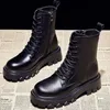 Boot S Winter Combat 2023 Fur Black Platform For Women Punk Gothic Shoes Ankel Female Brand Designer 231115