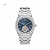 Audemar Pigue Watch Mens Automatic Mechanical Classic Luxury WristWatch Flywheel Ultra Thin Steel Blue Dial 26510ST.OO.12 WN-UTNX