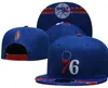 Philadelphia''76ers'' Ball Caps 2023-24 Unisexe Fashion Cotton Baseball Snapback Men Femmes Sun Sun Embroderie Spring Summer Cap grosse A9