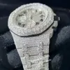 Ap 11 2023 Relógio Vvs Moissanite Styles Iced Out Melhor Qualidade Eta Luxo Relógios Rosa Ouro Prata 2 Tone Pass Test Relógio Automático Iced Out com Caixa Emmawatch