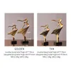 Decoratieve objecten beeldjes Noordse abstracte figuur standbeeld hars danser beeldjes voor interieur huisdecoratie woonkamer kantoor boekenplank gouden 231115