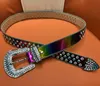 رجال نساء BB Belt Belt Belt مع أحجار الإبرة الكاملة للحجارة