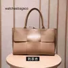 Bolsos de mujer de diseñador Bottegaaveneta Nuevo bolso Otoño Invierno Textura Bolso grande tejido Capacidad de cuero para mujer Bolso bandolera portátil de un solo hombro