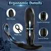 Anal brinquedos heseks telescópico vibrador vibrador masculino próstata massageador atraso ejaculação pênis anel butt plug sexo para homens gay masturb 231114