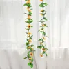 Decorative Flowers 230cm Artificial Vine Home Wedding Garden Decoration Sunflower Fake Rattan String DIY Hanging Garland Wall