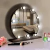 Compact Mirrors Professional 10/20/30PCS Detachable Bulbs Three Colors LED Makeup Mirror Light Cosmetic Mirror Dressing Table Vanity Lights 20#1 231109