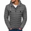 Heren Down Zogaa Winter Jacket Men Kleding 2023 Merk Hooded Parka Cotton Coat Keep Warm Fashion Coats Bubble plus maat