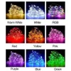 LED -strängar LED Fairy Lights Battery Operated Copper Wire String Lights Diy Christmas Wedding Party Bedroom Decoration Garland Lights P230414