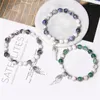 STRAND CRYSTAL STEEN SCHAMBELES Women 8mm Natuur vulkanische etherische olie -angst voor diffusor sieraden