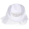 Hårklipp Bachelorette Party Supplies Bride Hat Bridal Cowboy White Hats Wedding Makeup Costume Props Cowgirl Women Western