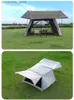 Namioty i schroniska Outdoor Pergola Automatyczne aluminium Po namiot 7-9 People Camping odpinany deszczowy srebrny klej przeciwsłoneczny Mosquito Mosquito Sunshade Q231117