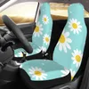 Auto -stoelbedekkingen Daisy Women Print ontworpen duurzame beschermers voor het voorste voertuigstoelen Type accessoires