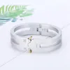 Bangle Fashion Stainless Steel Couple Bangles Men's Punk 1017 Functional Bracelet Anniversary Birthday Party Gives High End Jewelry