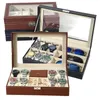 시계 박스 케이스 수제 시계 상자 시계 박스 보석 박스 상자 시간 상자 Jewlery Organizer Jewlery를위한 Jewlery Holder and Watch Holding Xmas Gift 231115