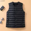 Męskie Parkas Man Portable White Duck Down Vest Płaszcz Ultra Light Kurtki 2023 Nowa jesień zima mody kamizelka dla MENL231115