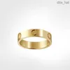 23LOVE SCREW RING MENS RINGS CLASSIC Luxury Designer Jewely Women Titanium Steel Eloy Gold -Plated Gold Silver Rose Fade aldrig allergisk -4/5/6mm