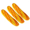 Decoração de festa 3 PCs Cupcake Decorating Bread Props Retângulo Artificial Faux Xmas Favors Playsets Child