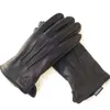 Gants à cinq doigts gants 100% en peau de mouton pour hommes motif peau de cerf gants en cuir pour hommes chauds et doux mitaines pour hommes avec doublure en peluche 231115