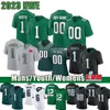 Jason Kelce Jalen Hurts Camisa de futebol personalizada Brown Devonta Smith D'andre Swift Brian Dawkins Haason Reddick Nolan Jalen Carter Lane Johnson Eagleslies Homens Juventude