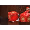 Party Favor Rouge Nuptiale Sedan Chair Boxes Coffret Cadeau Emballage De Bonbons Chinois Wa1957 Drop Delivery Home Garden Fournitures De Fête Eve Dhj74