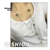 Kedjor sommaren kpop mode collier perle pingente de perlas kettingen voor vrouwen pärlor blommor pärlstav halsband gratis schmuck damen